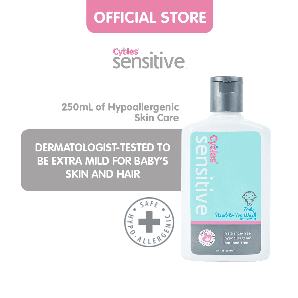 Cycles Sensitive Head to Toe Wash 250mL