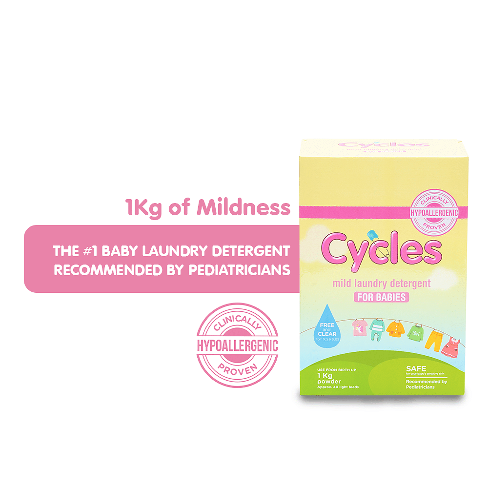 Cycles Mild Laundry Powder Detergent 1kg
