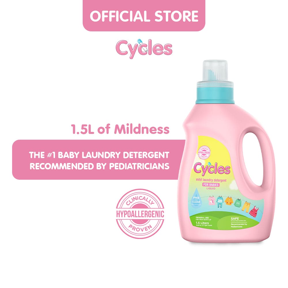 Cycles Mild Laundry Liquid Detergent 1.5L