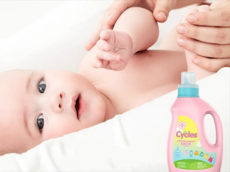 Cycles Baby Laundry Powder - Liquid Detergent for Baby Clothes